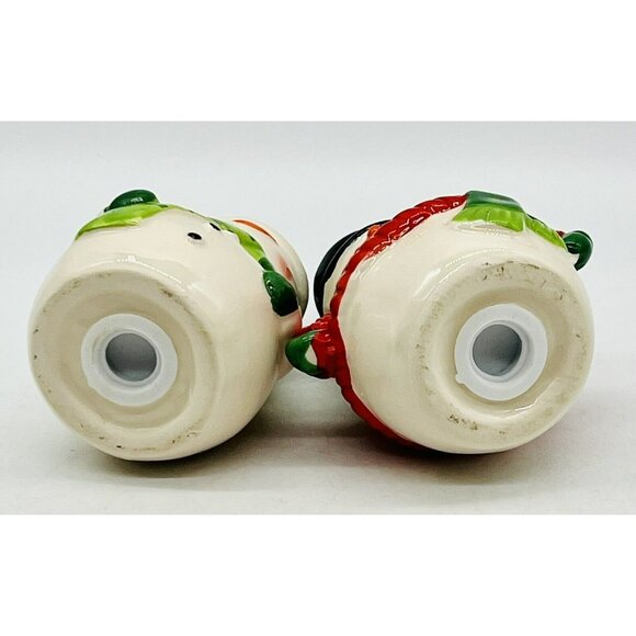 Celebrations By Mikasa Snowmen Salt Pepper Shakers Hand Painted Ceramic Winter - Picture 7 of 10